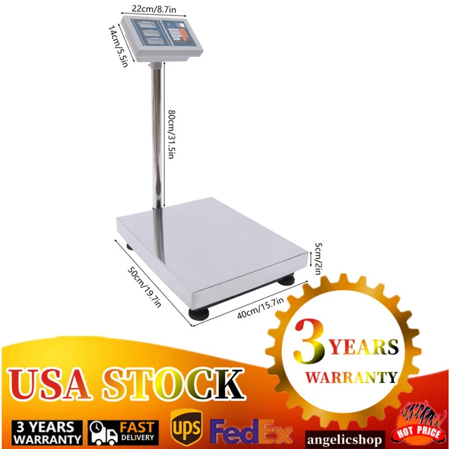 Folding Postal Scale 661 lbs/300kg Heavy Duty Computing Digital