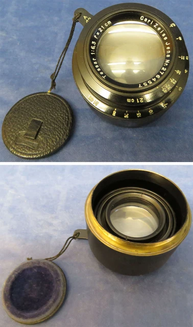Objektiv Carl Zeiss Jena Tessar  6,3 / 21cm