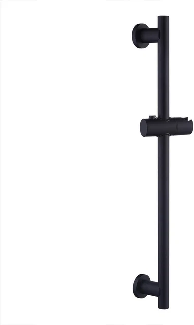 Soporte de riel elevador de ducha negro acero inoxidable riel deslizante de baño KES F204/5/9