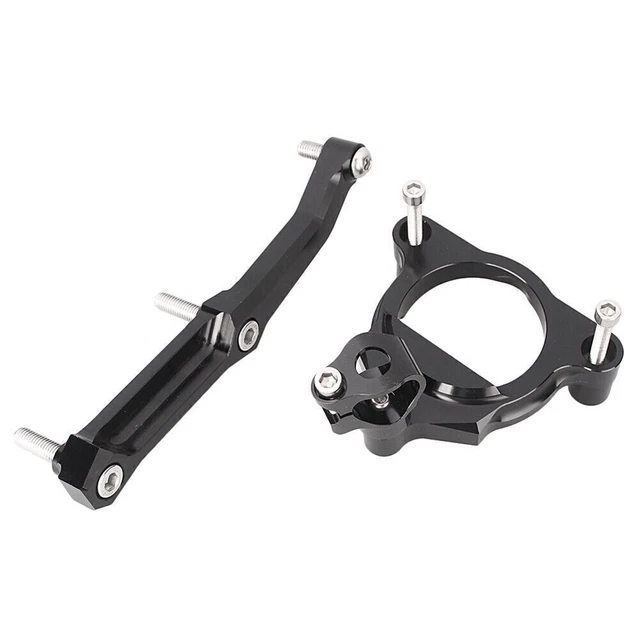 Motor Steering Damper Stabilizer Mounting Bracket Fits Kawasaki Z800 13-15 Black
