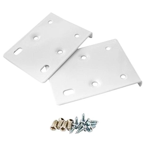 2 x kit di riparazione piastra montaggio cerniera per armadi da cucina bianco crema