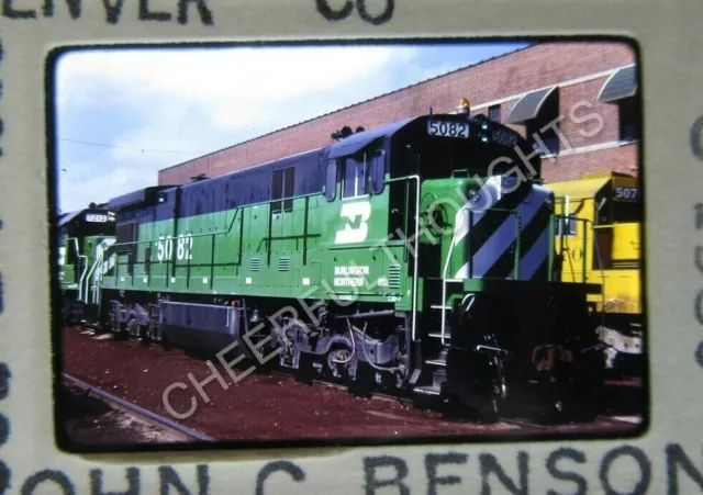 Original '80 Kodachrome Slide BN Burlington Northern 5082 C30-7 Denver, CO 28E42