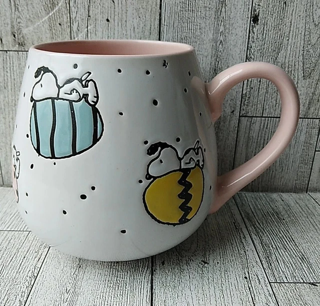 SNOOPY MUG WITH Easter Eggs Peanuts Comic Strip 24.00 PicClick