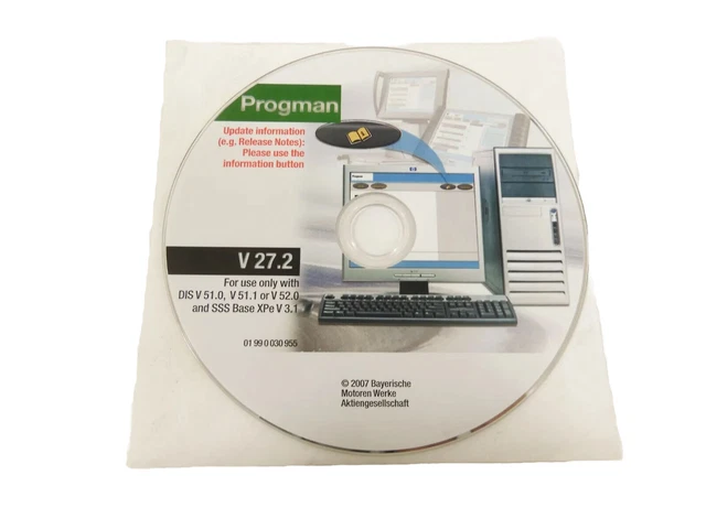 CD del software BMW Progman V27.2 01990030955