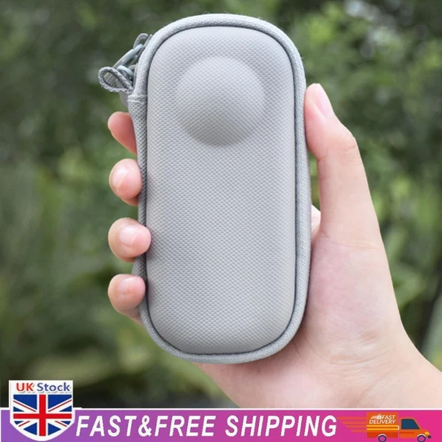 Hard Shell Protective Case PU Carrying Case for Insta360 One X3/2 (Grey)