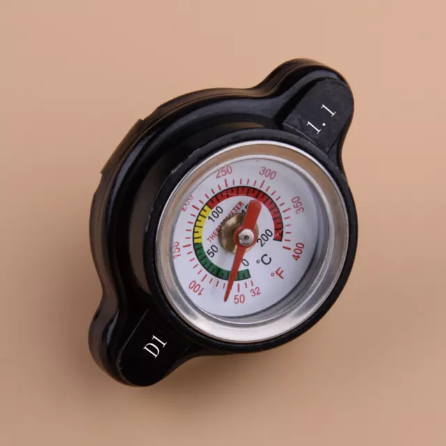 Motorcycle High Pressure Radiator Cap with Temperature Gauge 1.1 Bar