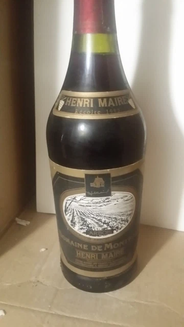 Arbois - Domaine de Montfort - Henri Maire - 1992 - rouge - niveau goulot - 2cm