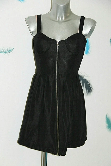 Robe Blouse Col Montant Cop-Copine Taille 36 - Noir - Occasion Parfait état