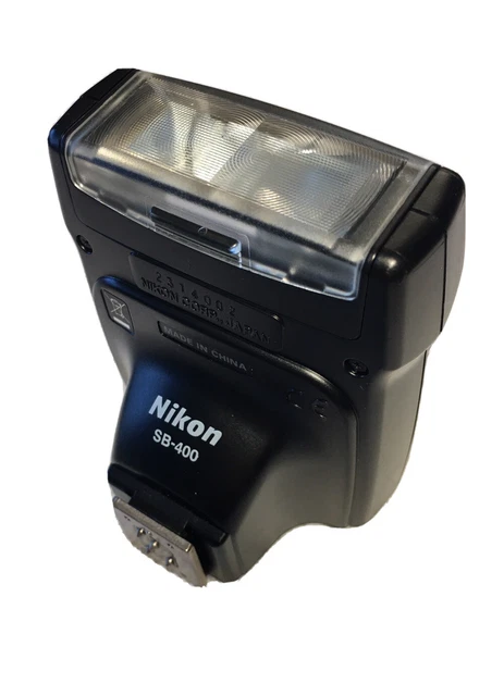 Nikon Speedlight SB-400 Flash with zippered case, manual