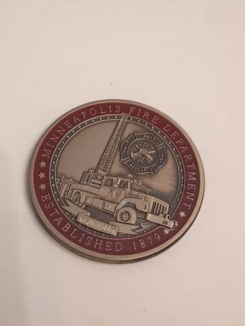 MINNEAPOLIS MINNESOTA FIRE Department Challenge Coin $24.99 - PicClick