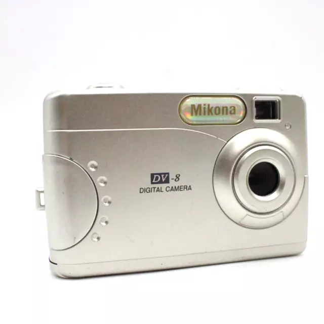 Vintage Mikona Digital DV-8 Silver Retro Camera Ultra lightweight 90s