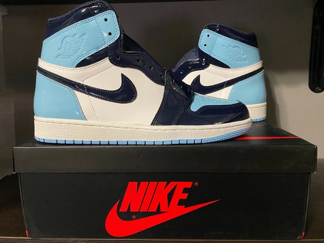 Nike Air Jordan 1 High OG Blue Chill Obsidian Patent UNC DS Sz 11W (CD0461-401) Nike Air Jordan 1 High OG Blue Chill Obsidian Patent UNC DS Sz 11W (CD0461-401)