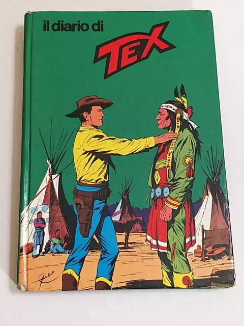 *** Diario Verde Di Tex *** Originale Daim Press Mondadori Anni '70 !!!