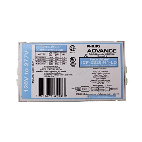 Advance 10289 - ICF-2S26-H1-LD Compact Fluorescent Ballast, White