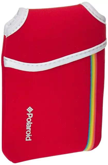 Polaroid Snap Instantanée Numérique Imprimé Caméra Néoprène Pochette - Red -
