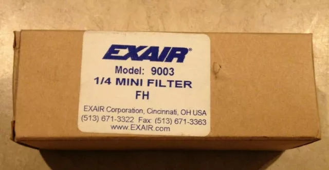 Exair Model 9003 1/4" Mini Filter Fh New