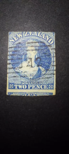 (1741) alte Briefmarke British Britische Kolonie Neuseeland,  New Zealand