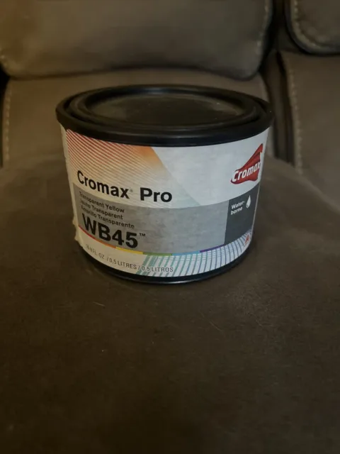 Cromax Pro Wb45 Transparent Yellow 16.9Fl Oz 0.5L Mixing Color