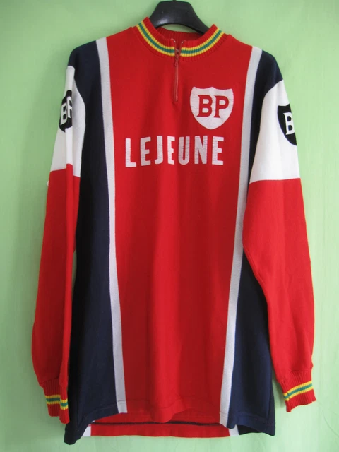 Maillot Cycliste Vintage Peugeot Michelin BP Années 60 - Taille M (Burdigala Sports)