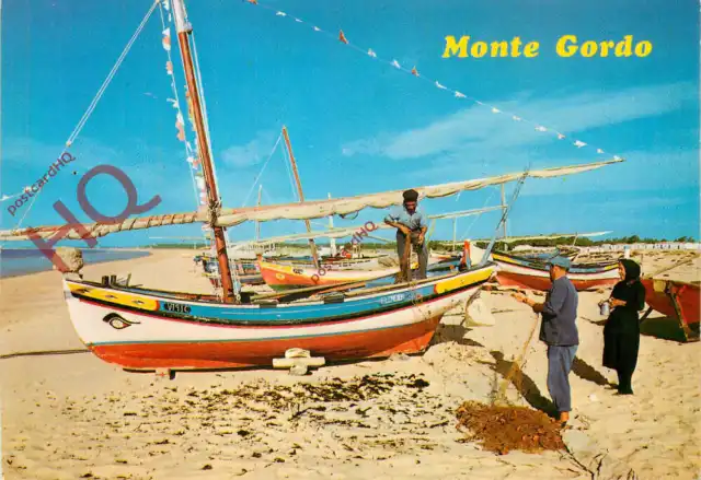 Picture Postcard~ Algarve, Fishing-Boats At Monte Gordo