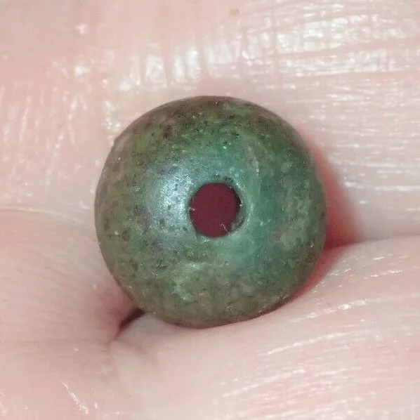 9mm Ancient Egyptian Amarna Glass bead, 3300+ Years Old, #4948