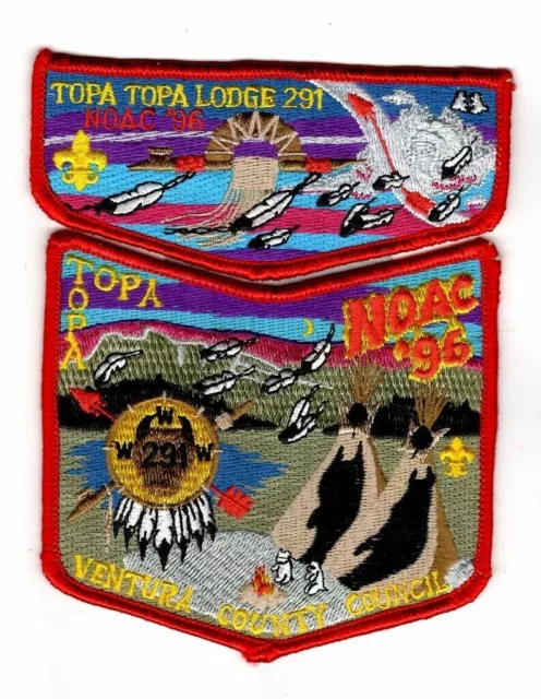 OA Lodge 291 Topa Topa 1996 NOAC Flap Set Ventura County CA [MK181-1]