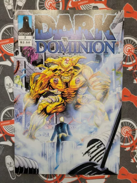 Dark Dominion #0 1993 Comic Book Defiant Trading Cards In Binder +