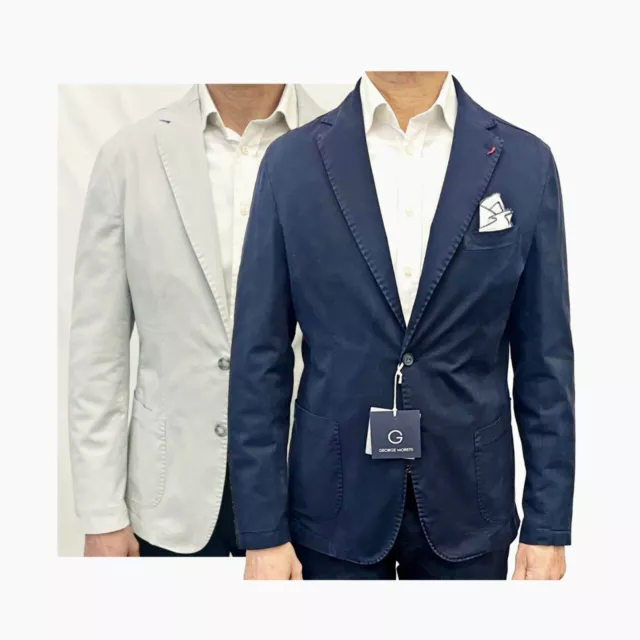 Giacca Uomo Elegante Casual Blazer Estiva Slim Fit Made in Italy Sartoriale