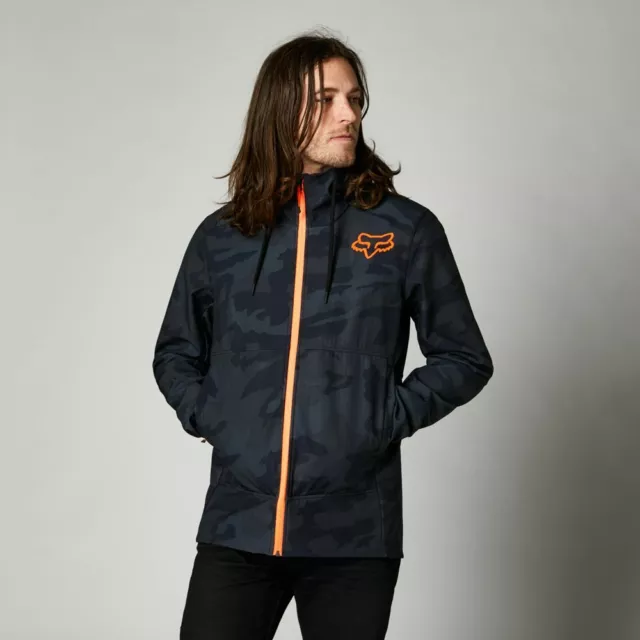 Fox Racing Herren Erwachsene Boxenjacke wasserdicht schwarz tarnfarben Motox Mx MTB Größe Large