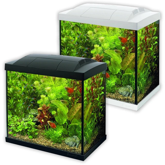 Superfish Start Tropical Aquarium Kit 30 50 70 100 150 Black White LED Fish Tank