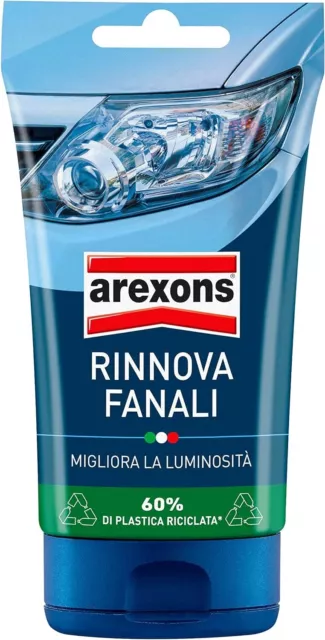 RINNOVA FANALI 150 Gr Lucida Fari Auto, Pasta Lucidatura Fanali Opacizzati