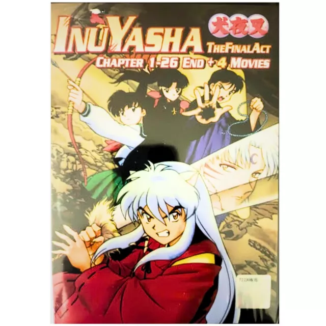 DVD Inuyasha TheFinalAct Volume 1-167 End + 4 Movies English Dubbed
