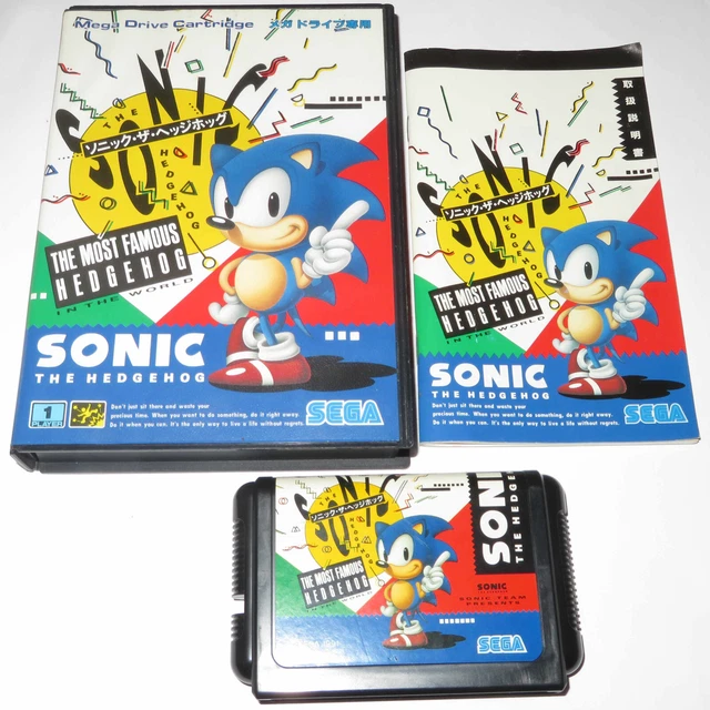 SEGA MEGA DRIVE Sonic The Hedgehog! (Updated Ver) Japanese Jpn Game ...