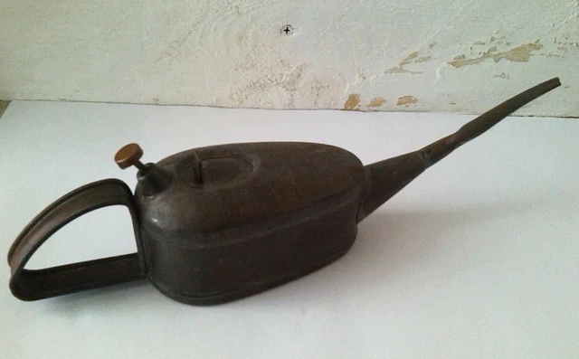 Burette à Huile Ancienne MG La Française - Pièce Vintage Pour Voiture Française