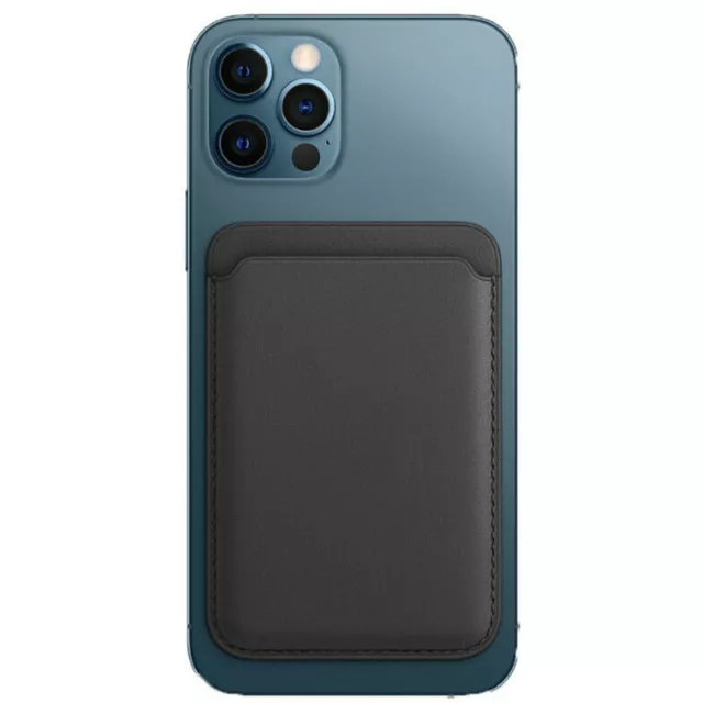 For iPhone 12 Pro Max 12 Mini Magnetic Mag Safe Leather Cards Wallet Holder Case