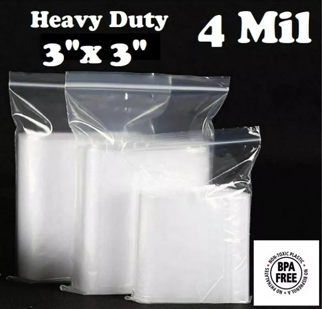Jewelry Bags Clear Plastic 3 Sizes 300 Pack Clear Resealable Poly Bags  Small Zip