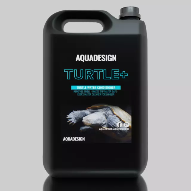 TURTLE+ Terrapin Clean Water Conditioner 2500ml - Removes smell - Tap Freshener