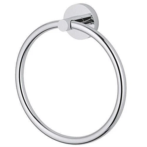 Soporte de toalla redondo de acero inoxidable colgante de montaje en pared para cocina y baño