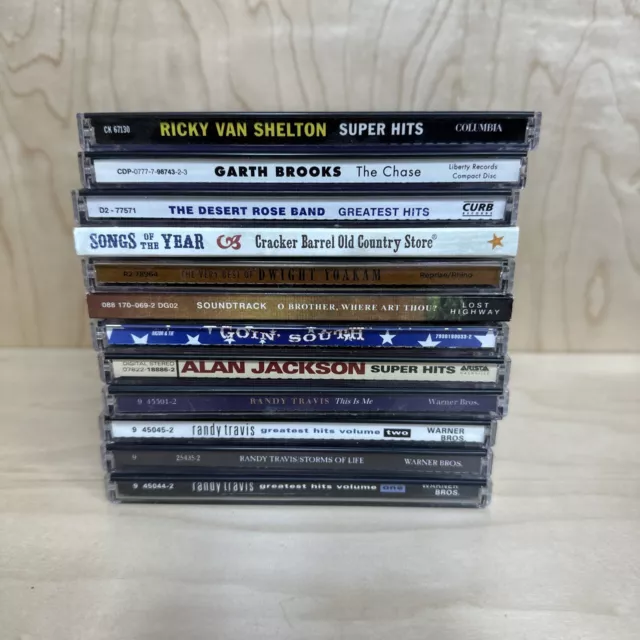 12 CD Lot COUNTRY Randy Travis,GARTH BROOKS, DWIGHT YOAKAM,Alan Jackson, Shelton