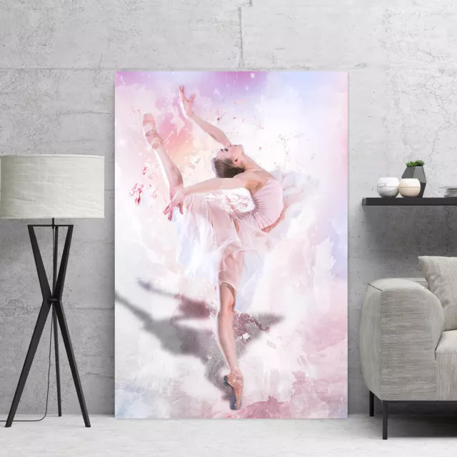 Acrylglas Wandbild Ballett Kunstdruck Poster Glas Bilder Abstrakt Ballerina Xxl