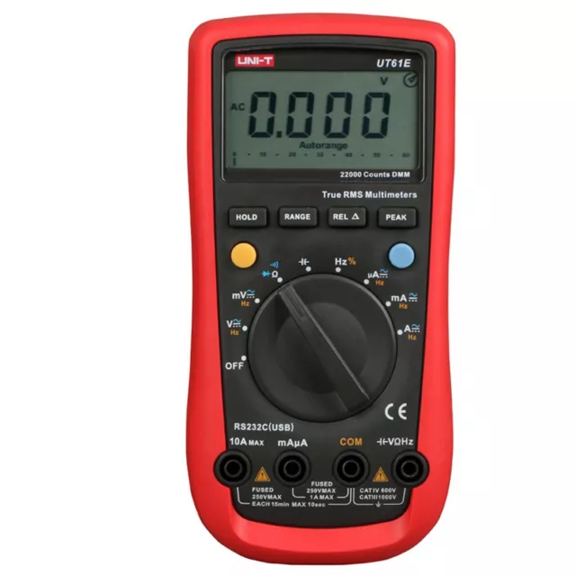 UNI-T UT61E AC DC Digital Modern Digital Multimeter Tester Meter Volt Ohm Frq