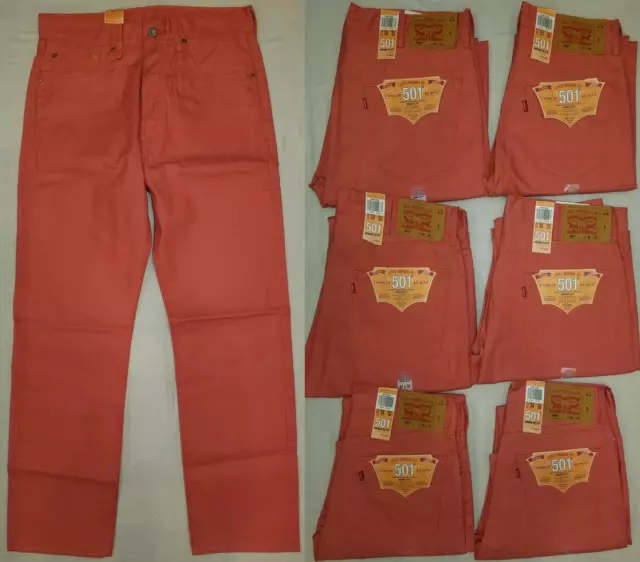 NEW LEVI'S 501 Men's Shrink-To-Fit Colored Jeans Button Fly #005012590 Levis  EUR 21,16 - PicClick FR