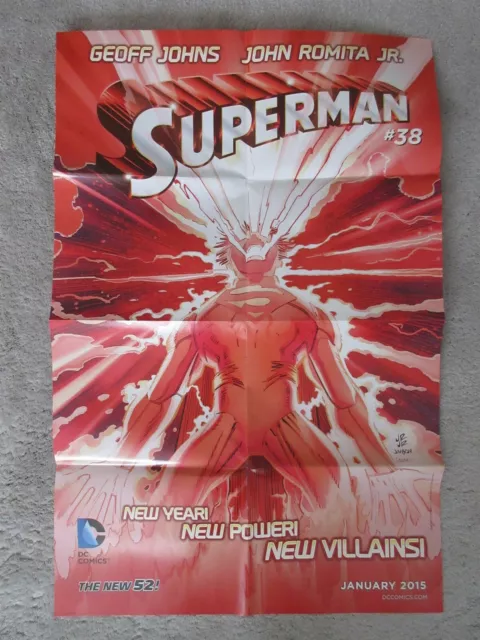 SUPERMAN #38 Promo Poster, 23 x 34, 2015 DC Comics unused new