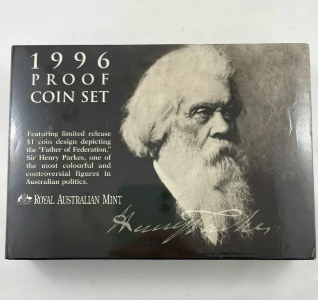 1996 Australian RAM PROOF COIN SET. Featuring Sir Henry Parkes. Superb!!