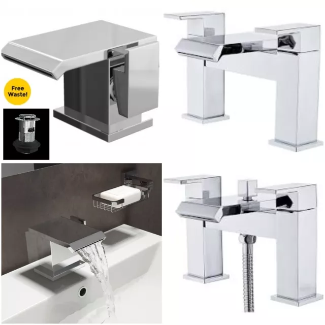 Niagara Elsden Waterfall Basin Mono Mixer Tap Bathroom Sink Chrome Single Lever