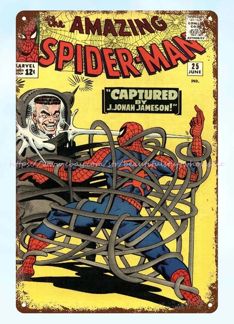 reproduction wall decor 1965 comic metal tin sign