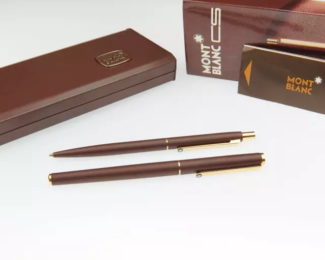 Montblanc Noblesse S Line Füller Nr. 2118 & Kugelschreiber Nr. 2918 Slimline NEU 2