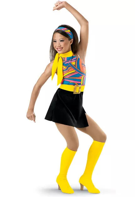 NEW Weissman "Scooby Doo" Dance Costume Skate Dress 6618 Child LC Groovy