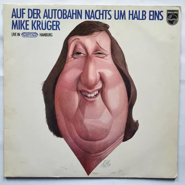 Schallplatte LP Vinyl 12" Mike Krüger - Auf Der Autobahn Nachts Um Halb Eins