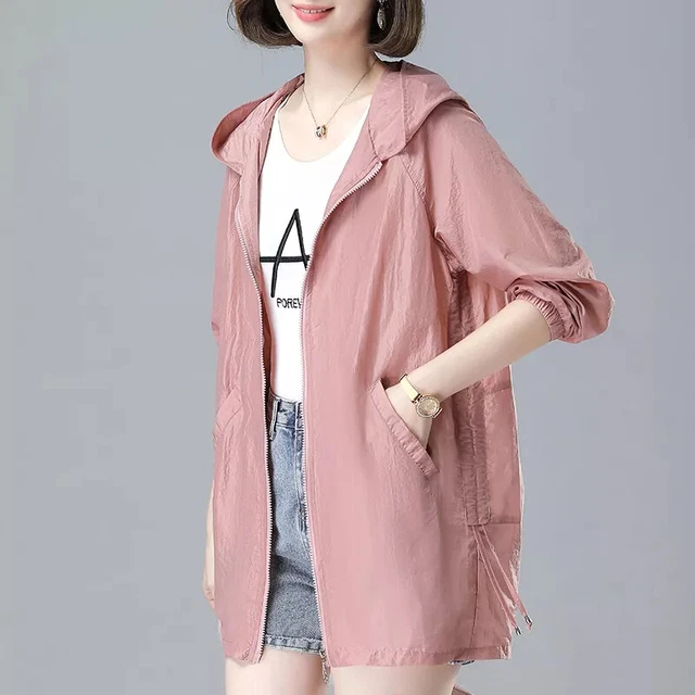 Veste Imperméable Femme Avec Capuche - Coupe-vent, Respirante - Printemps/automne - Tendance, Plusieurs Coloris - Lavable Machine